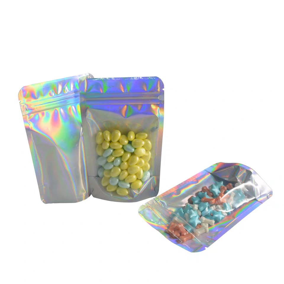 Ba mặt niêm phong thực phẩm Snack Túi bao bì Vật liệu nhựa với Ziplock