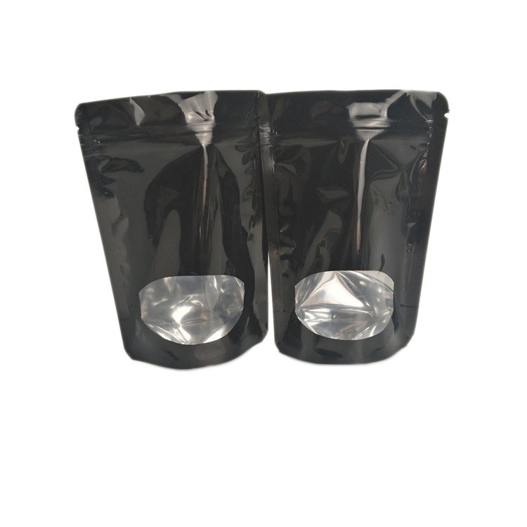 Mặt trước trong suốt lót giấy lót ống lót đứng lên túi Zipper Zipper