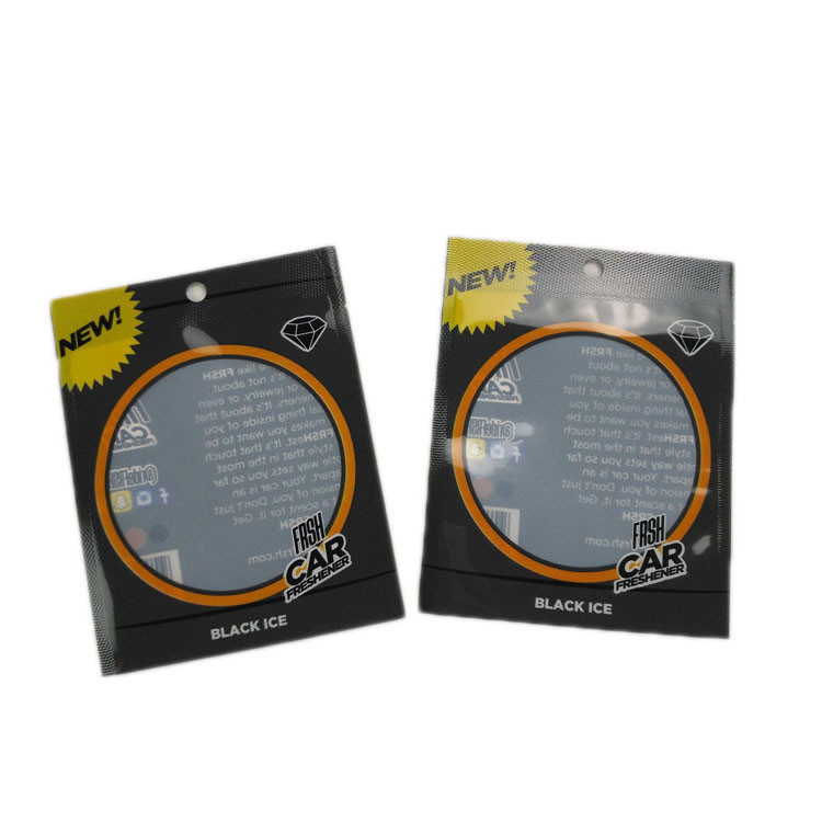 Xóa cửa sổ Ba mặt niêm phong Hang Hole Zip Khóa túi