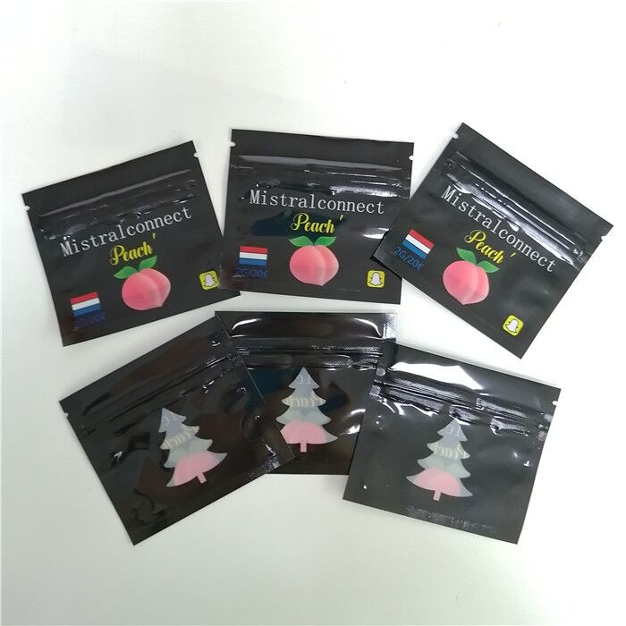 In ống đồng phẳng 3,5g túi bằng chứng trẻ em Ziplock