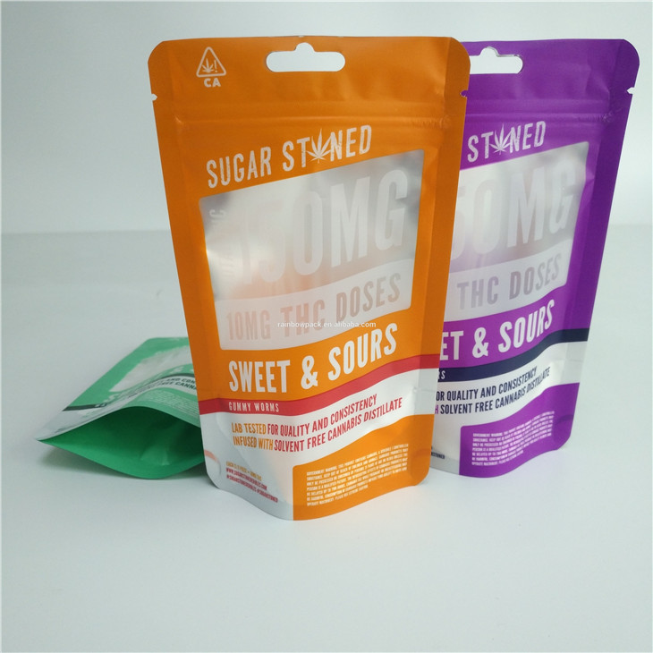 In kỹ thuật số 3,5g 7g 14g 28g Túi thảo dược Gummy