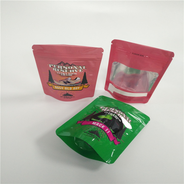 Lá nhôm 7g Resealable Mylar Stand Up Bag