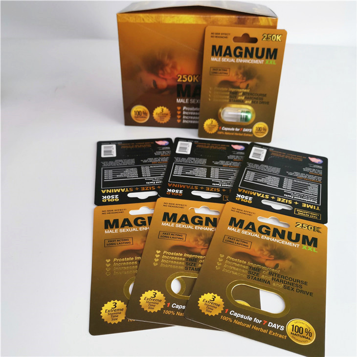 Rhino 69 cải tiến nam bao bì thuốc tình dục bao bì 3d thẻ capsul để hiển thị