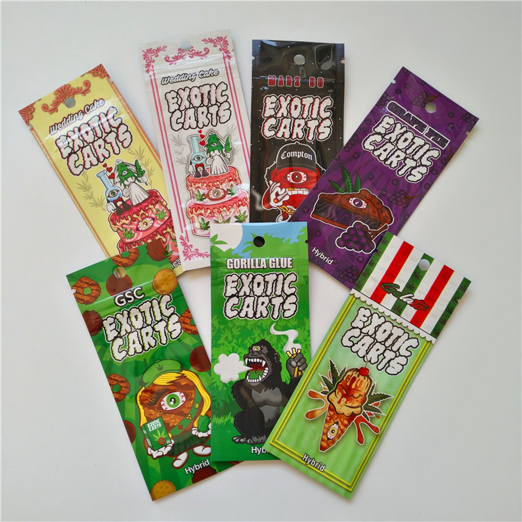 In tùy chỉnh có thể tái chế Mylar Mùi bằng chứng Weed Gummy Bear Ăn được Túi bao bì Ziplock có thể thay đổi được