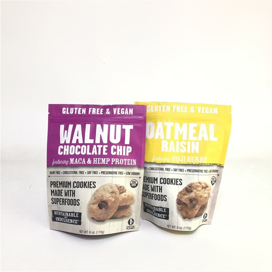 Tùy chỉnh đứng lên thực phẩm Lớp Cookie Nut Hạt điều Bao bì Túi thực phẩm Túi Mylar