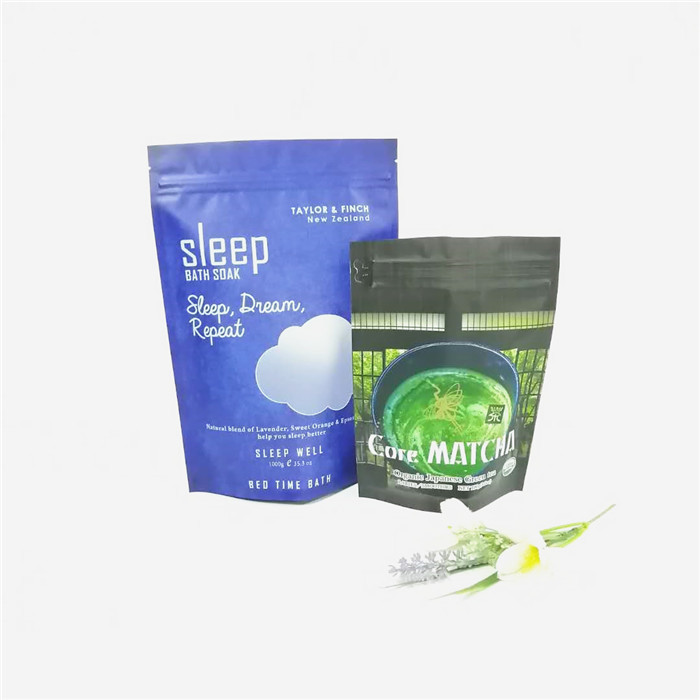 Giấy nhôm tùy chỉnh 12oz muối tắm / kem tẩy tế bào chết toàn thân bao bì ziplock doypack túi cà phê