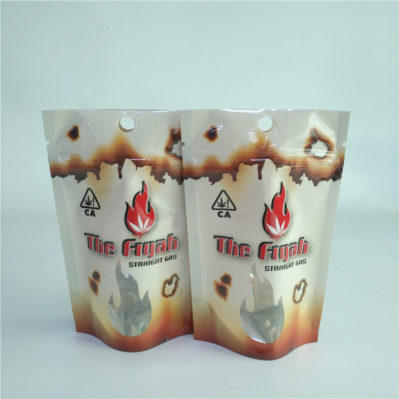 3.5g 1 / 8oz Túi Bao Bì Cần Sa Y Tế Chống Mùi Túi Mylar Weeds Túi Đứng Lên Túi Có Dây Kéo