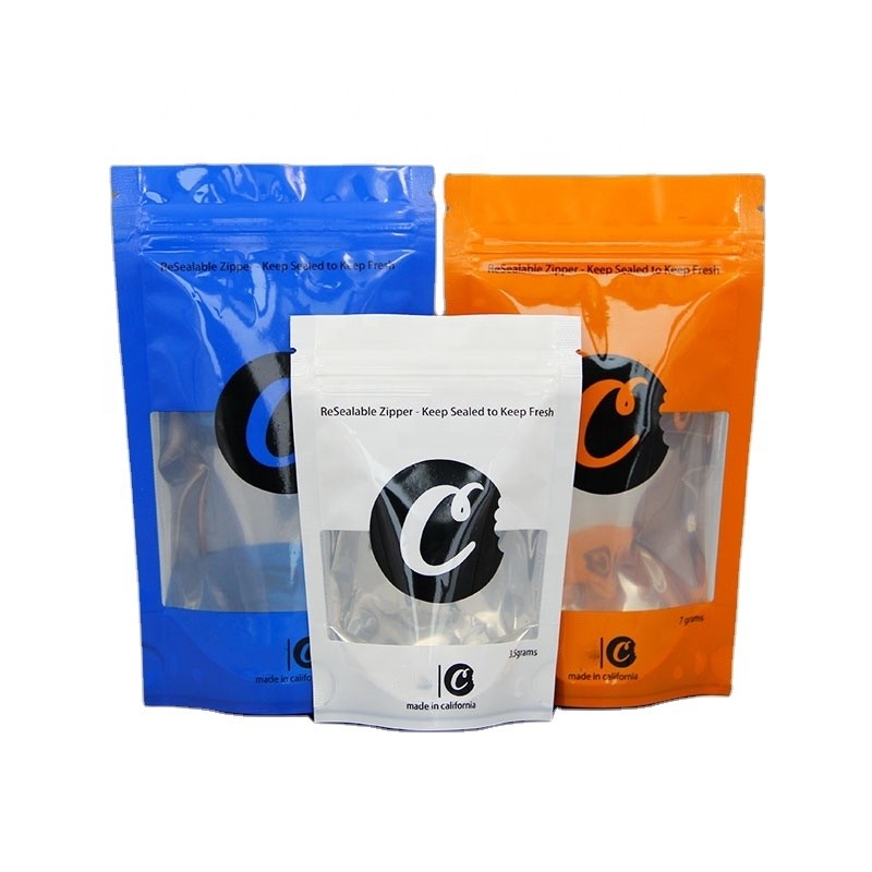 Mùi hương bằng chứng về mùi hương thảo mộc Túi bao bì CBD Hemp Gummy Bear Bao bì Túi bánh quy cho hoa cỏ dại