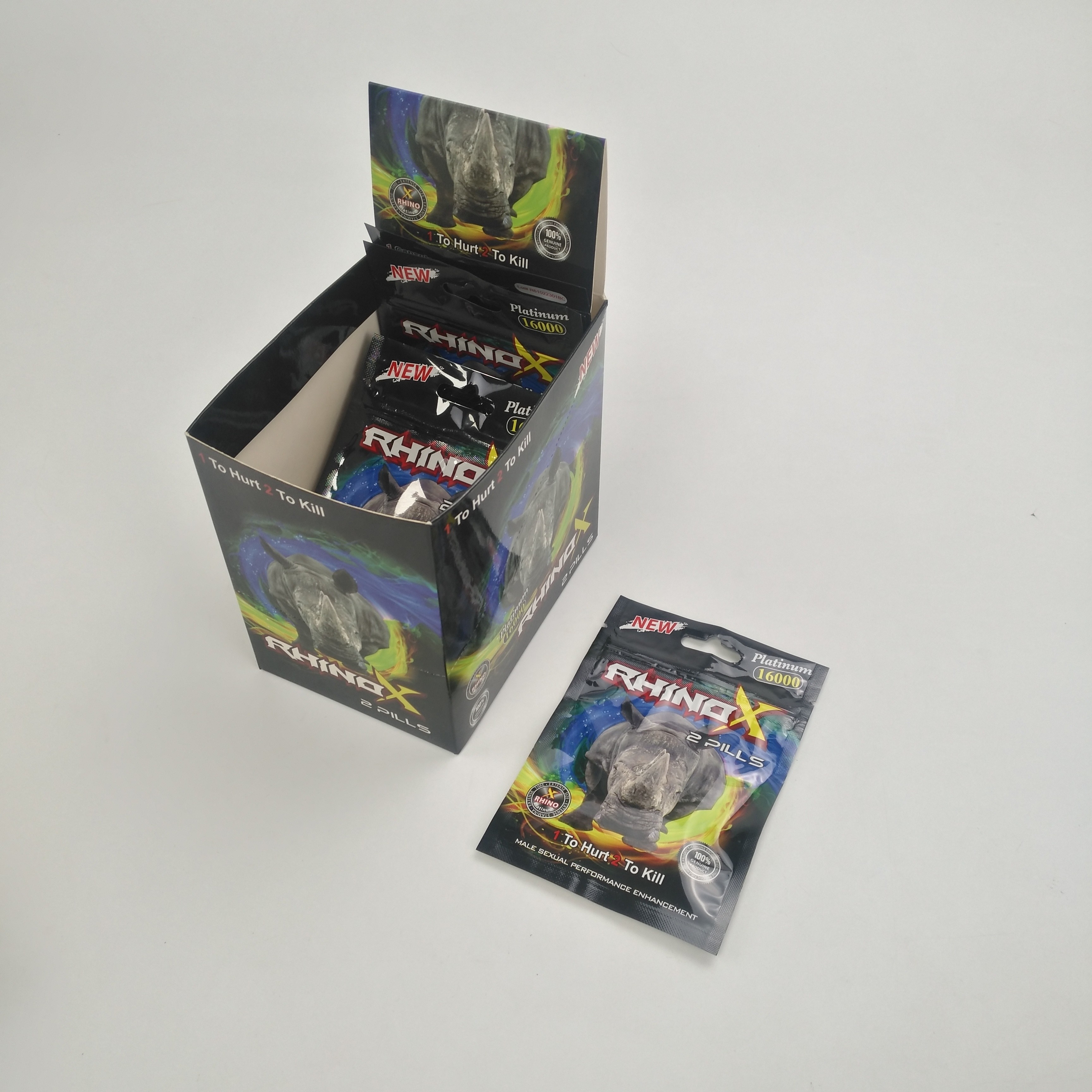 Bổ sung dinh dưỡng 90% Thuốc bột chiết xuất thảo dược Viên nang thời gian dài cho người đàn ông Tê giác đóng gói