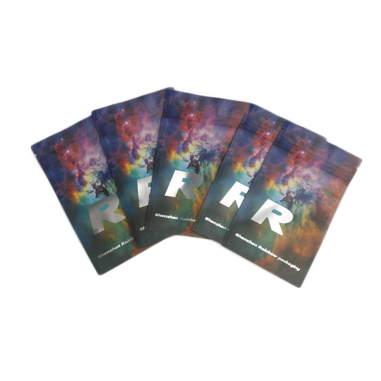 In tùy chỉnh Giấy nhôm Bao bì Kẹo chống Trẻ em Túi Mylar Matt Chống mùi hôi Túi đựng Ziplock trẻ em