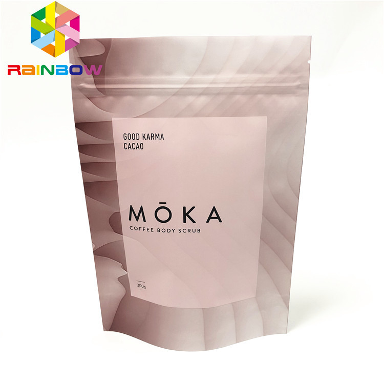 Bảo quản thực phẩm Túi đứng lên để đóng gói vật liệu thực phẩm mờ túi đóng gói tùy chỉnh