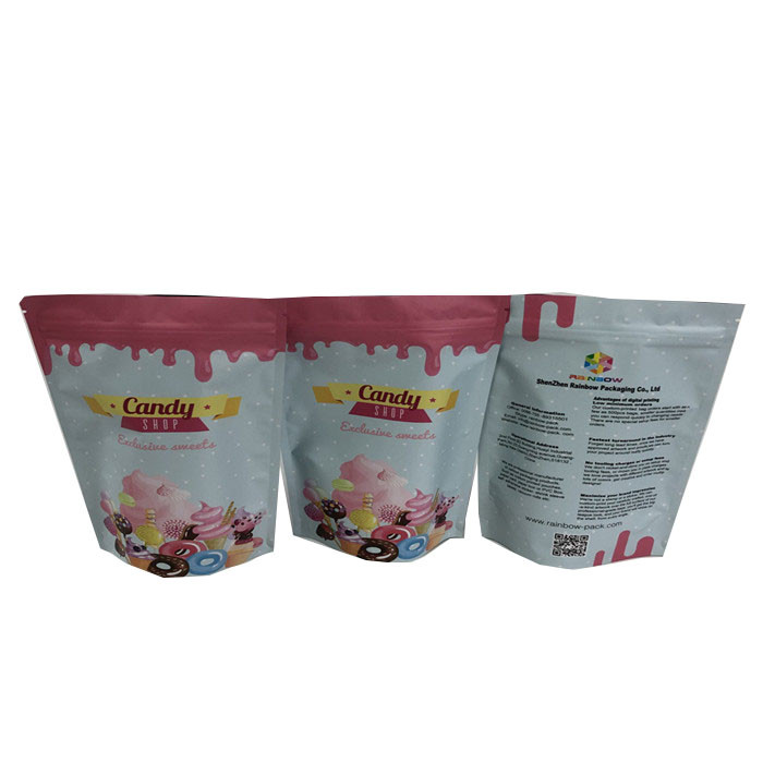 280g Protein Shake Doypack 100 Micron Matte Mylar Túi Zipper