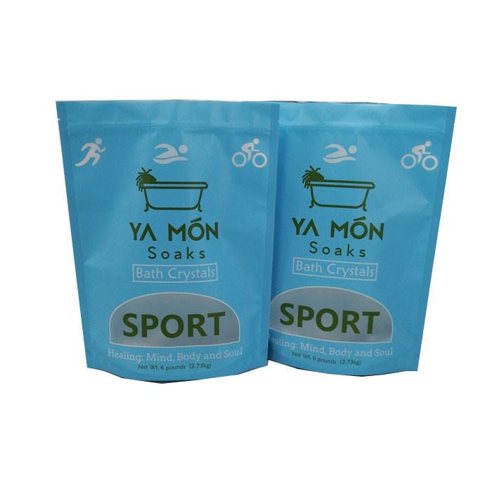 Túi đóng gói muối tắm không thấm nước chất lượng cao có dây kéo Bao bì muối biển 1KG / 2KG Túi đứng