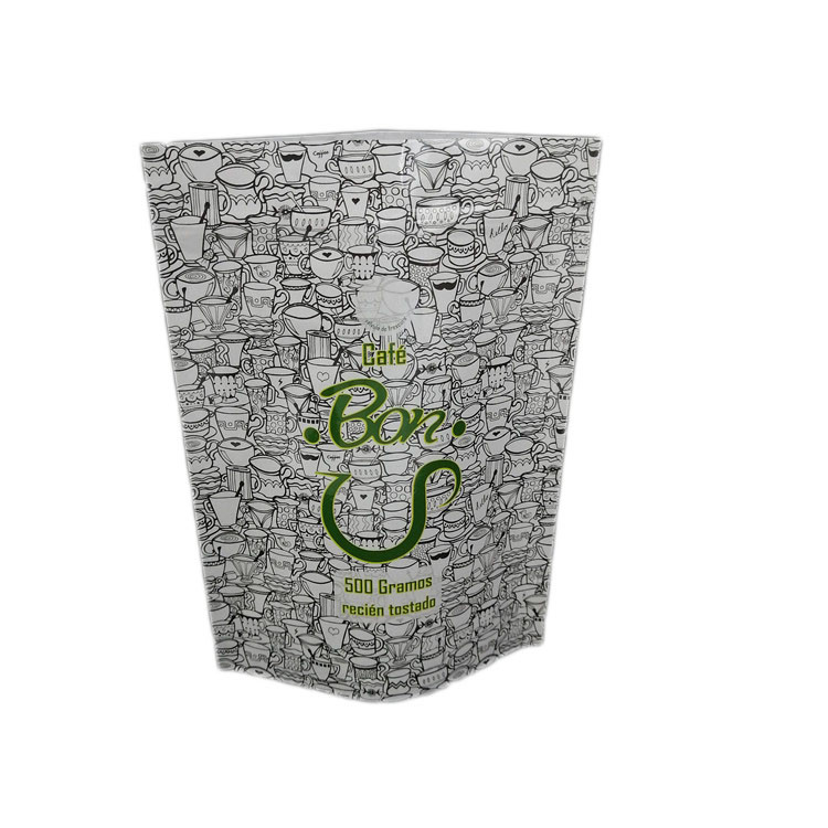 Glossy Finish Custom 500g Stand Up Pouch Túi có dây kéo để đóng gói cà phê / bánh quy