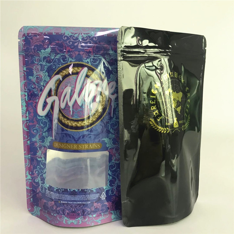 Túi Mylar Mặt trước rõ ràng In ống đồng Bao bì Túi nhựa