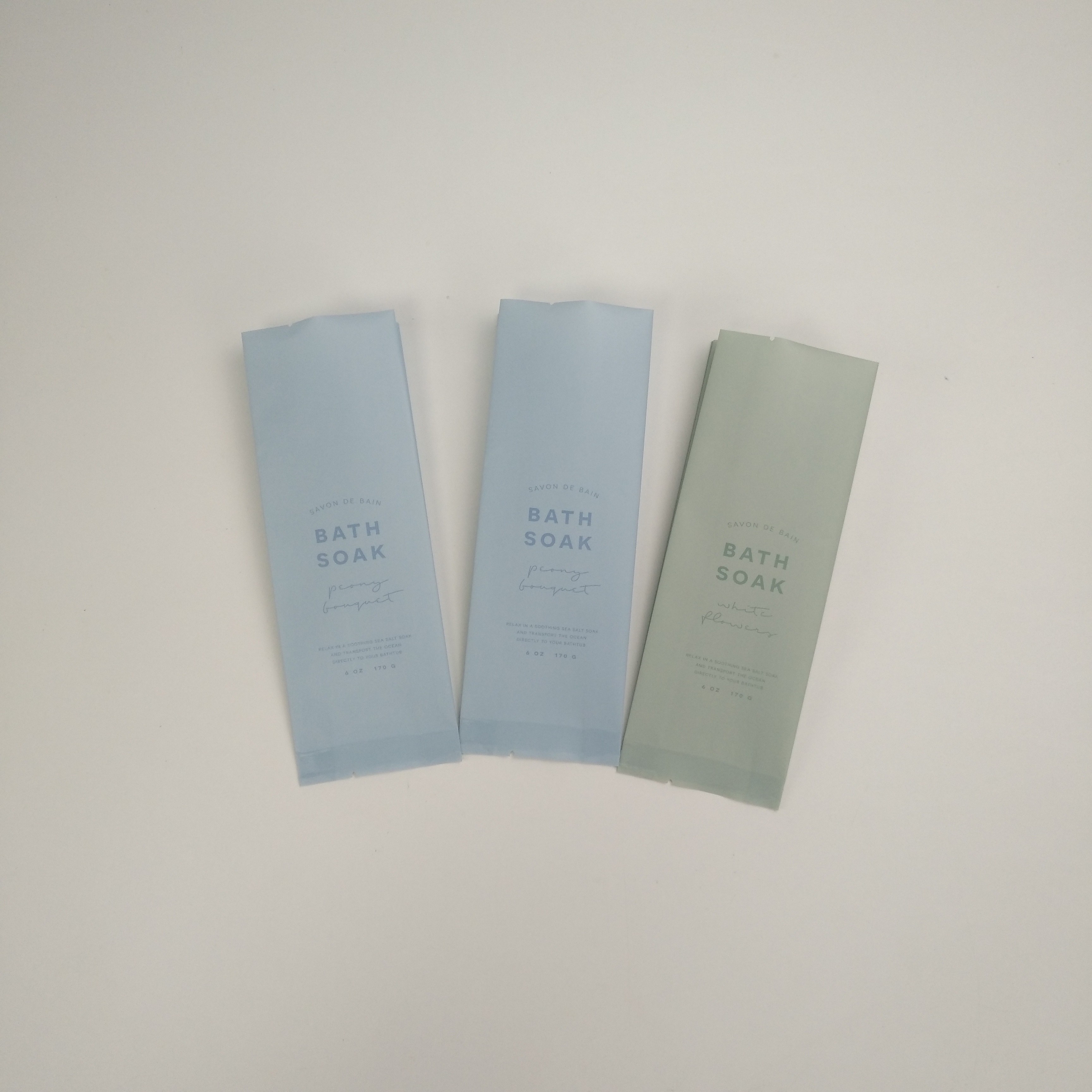 Túi đóng gói muối tắm Matt 6oz tùy chỉnh Túi đóng gói bom tắm 170g Túi đựng bom tắm với logo tùy chỉnh