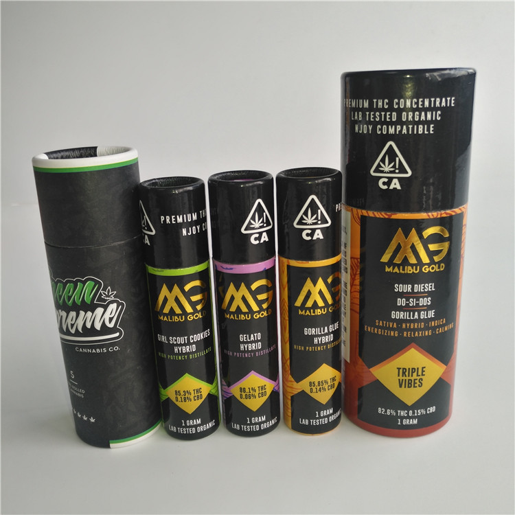 Hộp giấy tùy chỉnh cho 10ml 30ml 50ml E-lỏng và chai dầu Cbd Bao bì Hộp xi lanh ống giấy cho bao bì Hepm