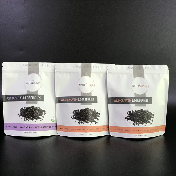 Túi giấy nhôm Túi tùy chỉnh có in logo Túi Mylar có dây kéo