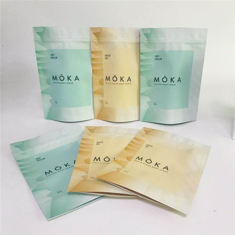 In kỹ thuật số Bao bì chống mùi Túi bao bì bằng nhôm mờ với dây kéo