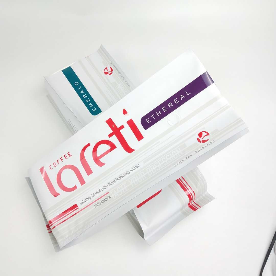 Túi màng bên Matt có thể thay đổi tùy chỉnh với van nhôm lá nhôm cho túi đóng gói hạt cà phê