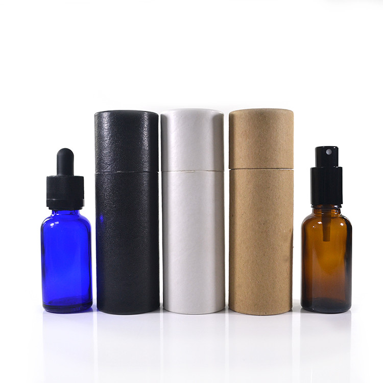 Bao bì mỹ phẩm 10ml 15ml 20ml 30ml 50ml 100ml Các tông Kraft tái chế Ống giấy màu nâu đen trắng