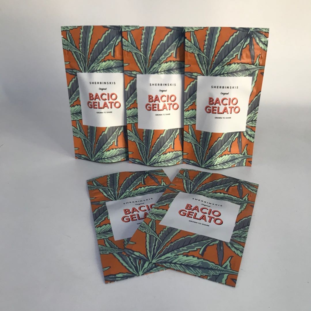 Giấy nhôm mờ được chấp nhận tùy chỉnh Túi bao bì Cannabsis