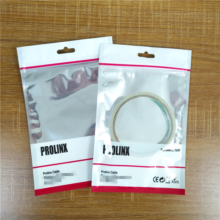 In kỹ thuật số Túi phẳng trong suốt Khóa zip Túi nhựa tùy chỉnh