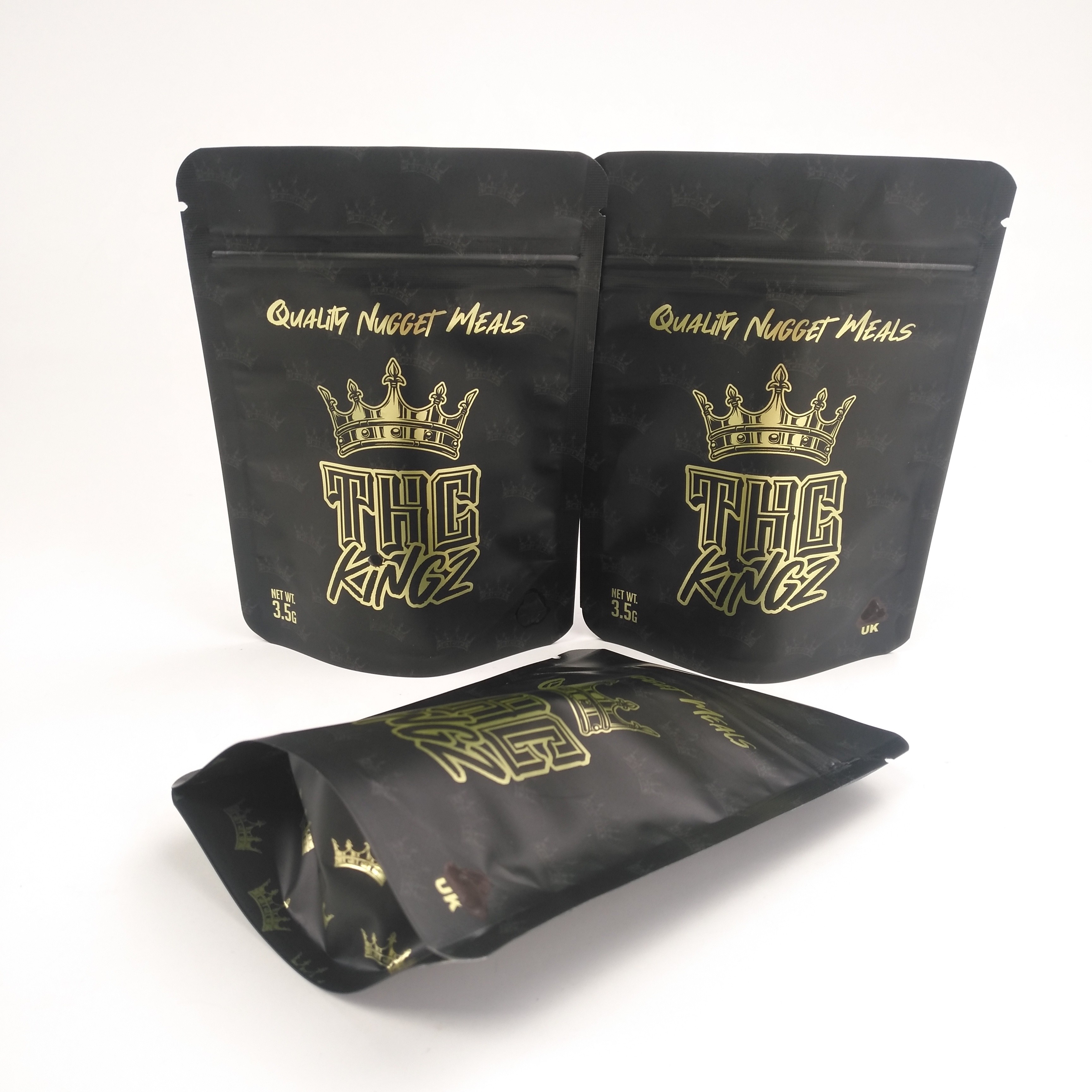 In kỹ thuật số Chống mùi 3.5g Bao bì hoa khô Túi giấy bạc Mylar Túi phim cảm ứng mềm