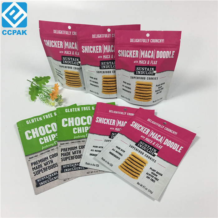 Túi đựng thực phẩm có thể uốn lại với khóa Zip Túi Pakcgaing cho quả hạch khô