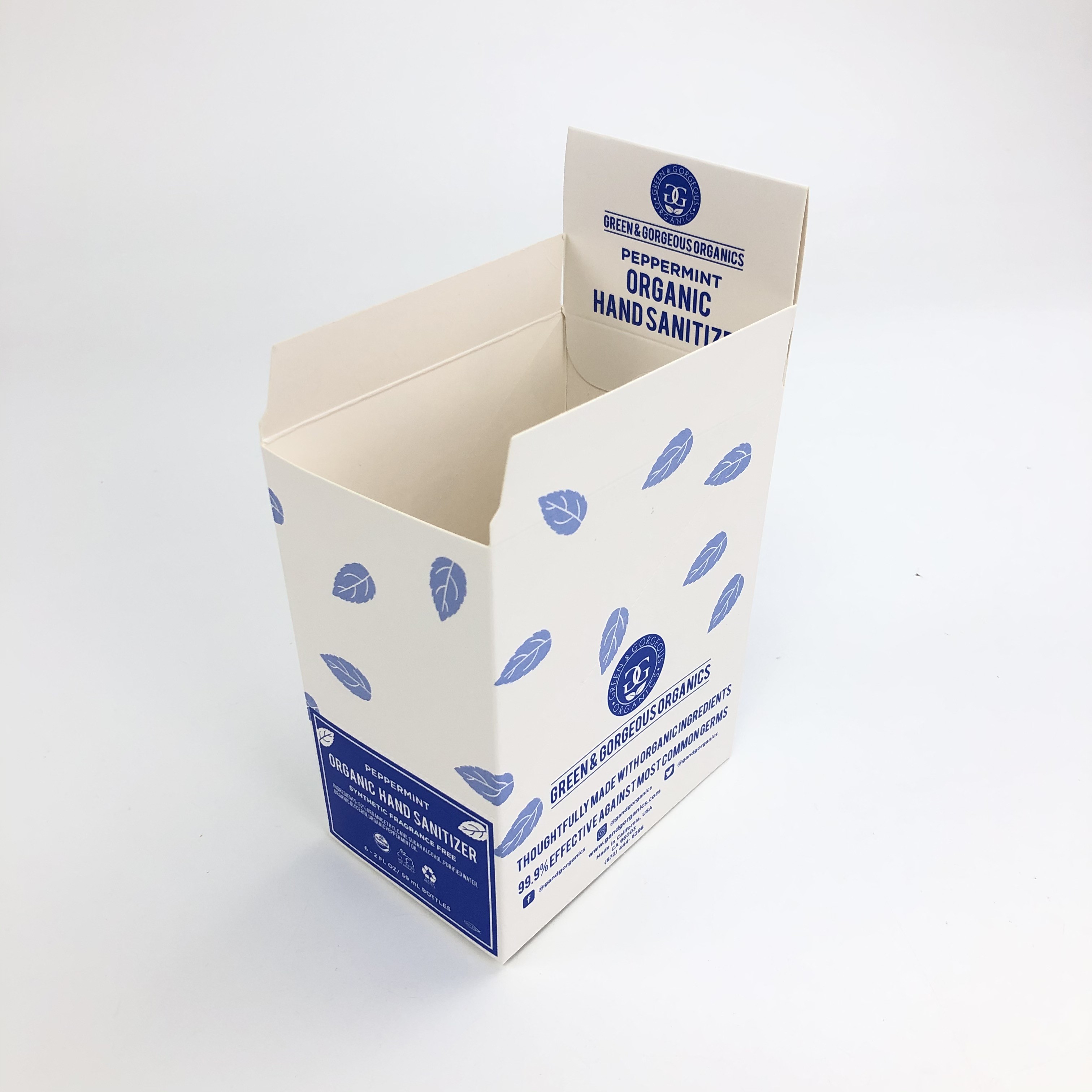 Phim mờ tùy chỉnh UV in nổi với 400g 350g bìa cứng trắng cho 30ml 60ml Bao bì hộp giấy hiển thị