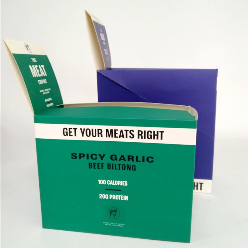 Bò in tùy chỉnh Bộ sưu tập Biltong Hộp giấy Bánh sô cô la Hộp trưng bày các tông sóng