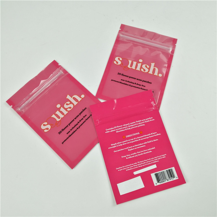 Số lượng nhỏ rõ ràng phía trước chỉ nha khoa lỗ treo túi nhựa nhôm lá kỹ thuật số in zip khóa túi bao bì