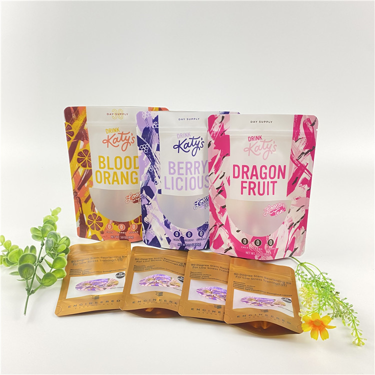 Tái chế nhựa cơ thể Cà phê Chà xát Bao bì Túi giấy Mylar In Doypack Nhôm đứng lên Túi có dây kéo