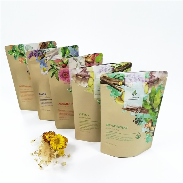 Túi đứng lên có thể phân hủy sinh học Moq CMYK VMPET 100micron