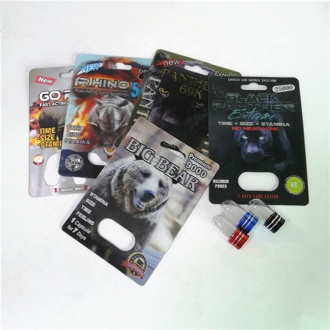 Thuốc tăng cường Rhino 99 500K Thẻ đóng gói In lụa