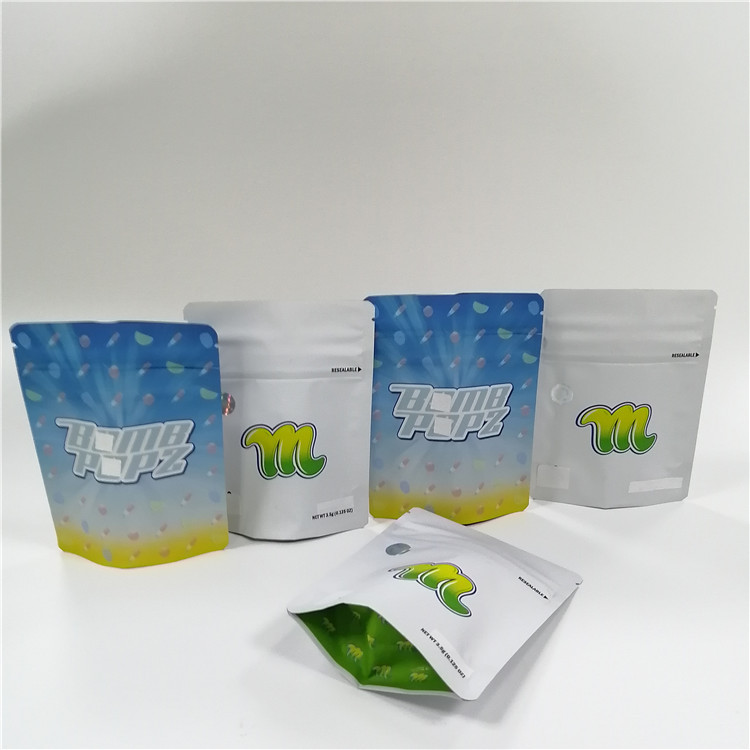 Sugar Zip Lock Mylar Đứng lên Túi nhựa chống mùi In UV