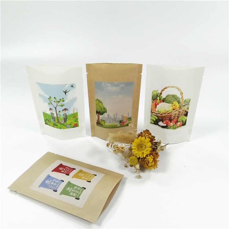 Túi bao bì giấy Kraft 100mircon VMPET phân hủy sinh học