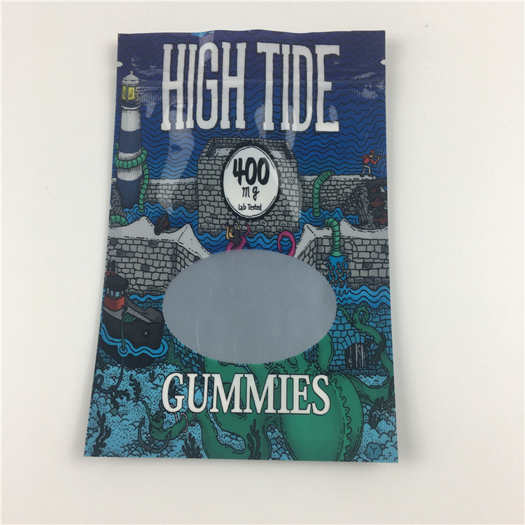 Ba mặt con dấu Ziplock Weed Mylar Túi in tùy chỉnh Mùi bằng chứng có thể ăn được