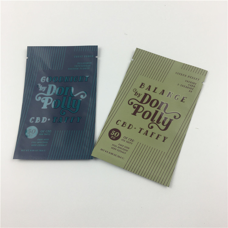 Giấy in UV bằng nhựa Mylar Ziplock Đứng lên Túi có cửa sổ