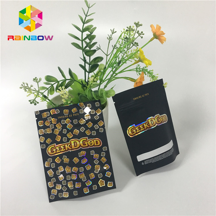 Túi nhựa Mylar Ziplock Custom Stand Up 150mg Black Matte