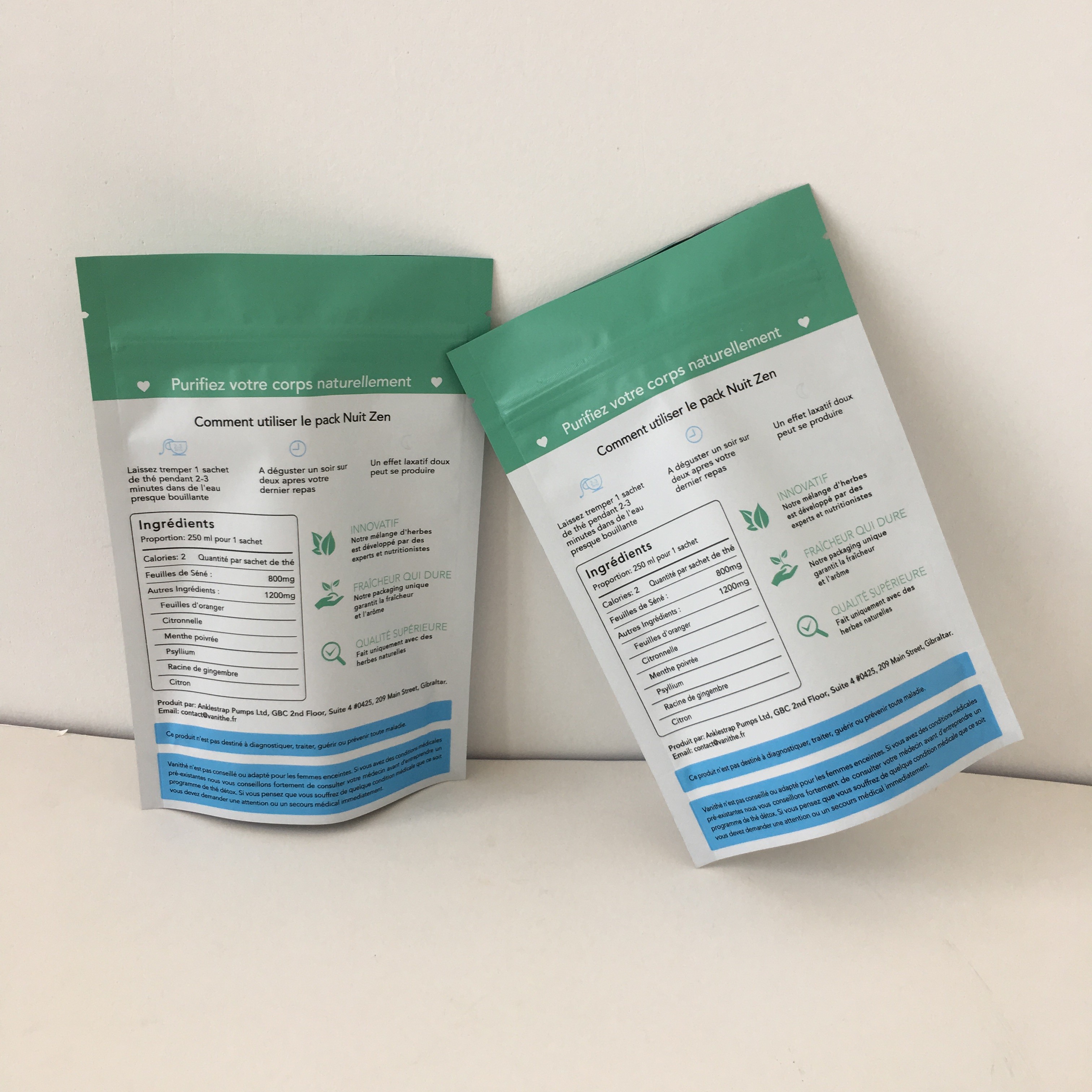 Nhựa tái chế Đứng lên Bao bì thực phẩm Túi ziplock Nhiều lớp có thể phân hủy sinh học