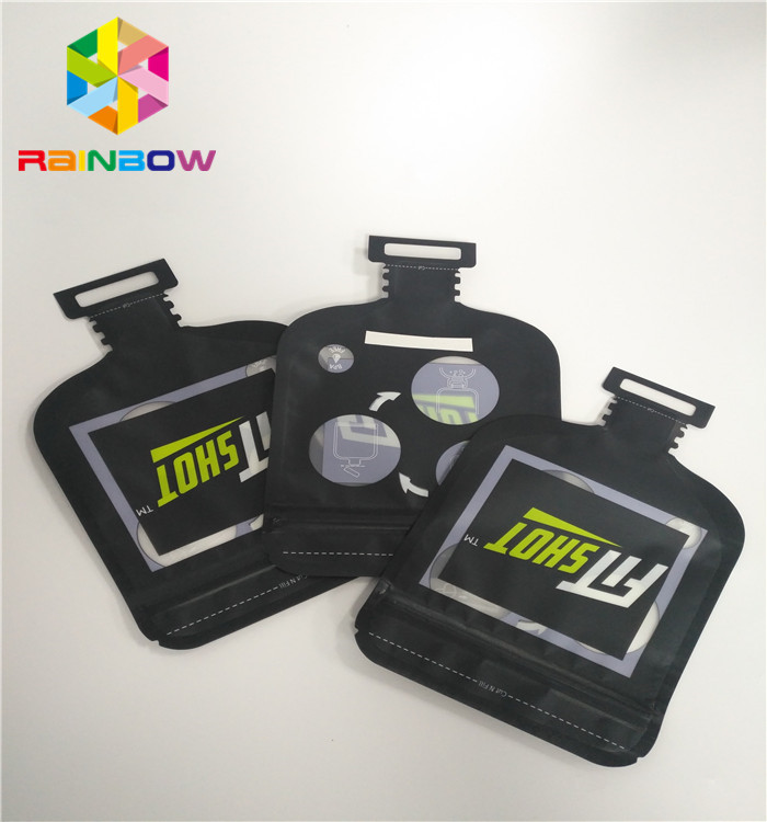 Bao bì kẹo Hình dạng bất thường Túi nhựa tùy chỉnh có dây kéo