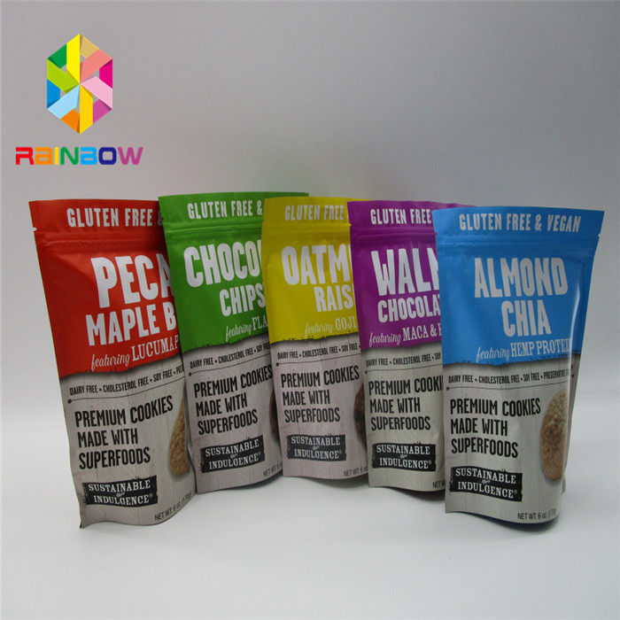 Nhựa Mylar Aluminium Foil Đứng lên Túi Ziplock In Thực phẩm Cấp