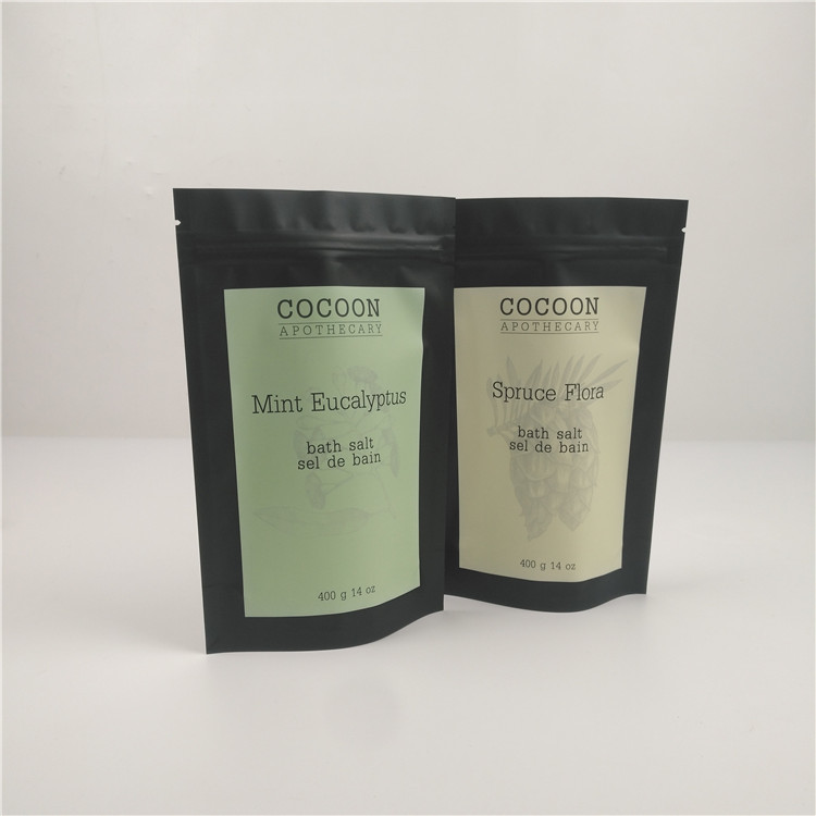 Chống ẩm 14 Oz Túi đựng giấy bạc có thể kéo lại bằng dây kéo để tẩy tế bào chết toàn thân