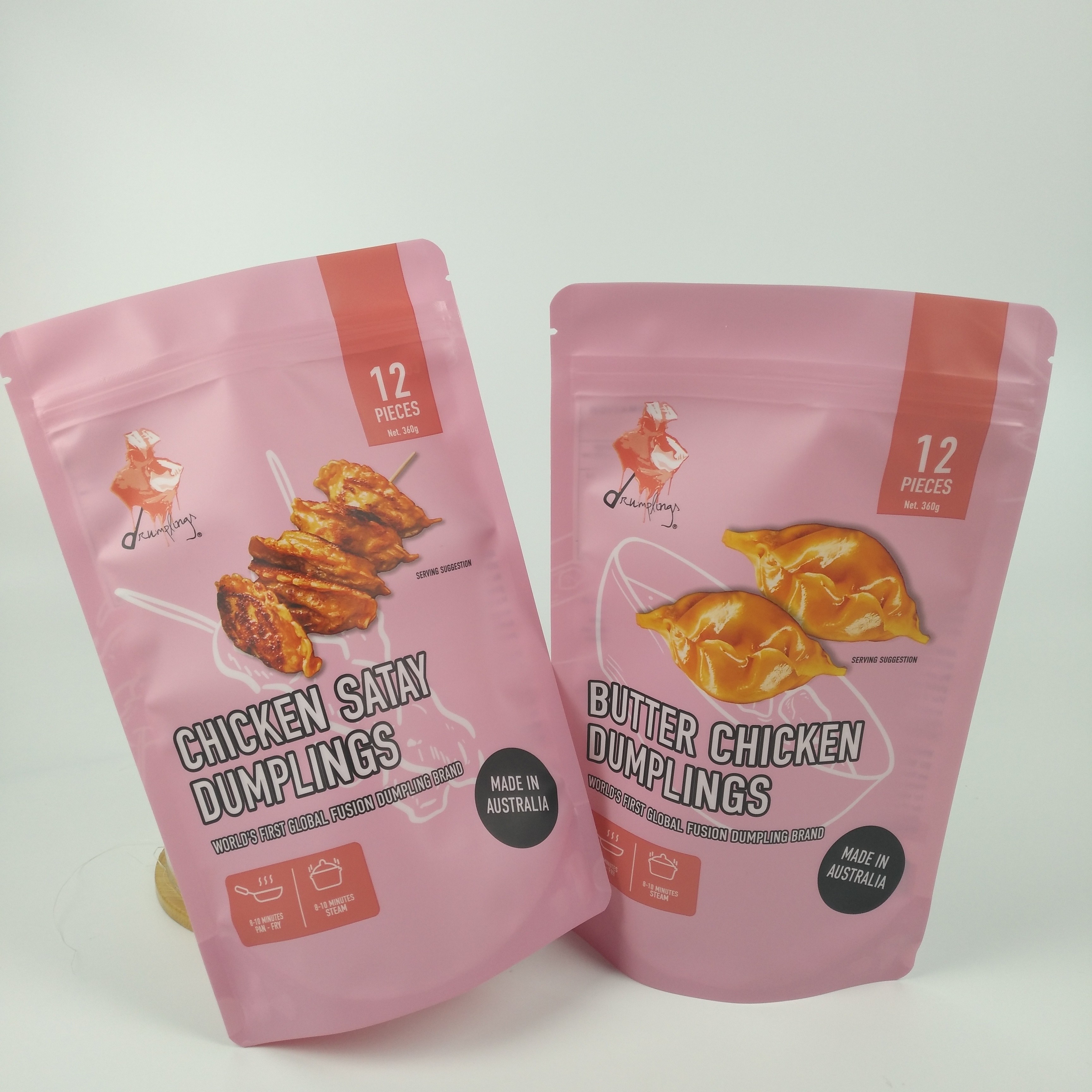 Cà phê Matt Dây kéo Túi đựng hàng rào in tùy chỉnh Tự đứng nhiều lớp