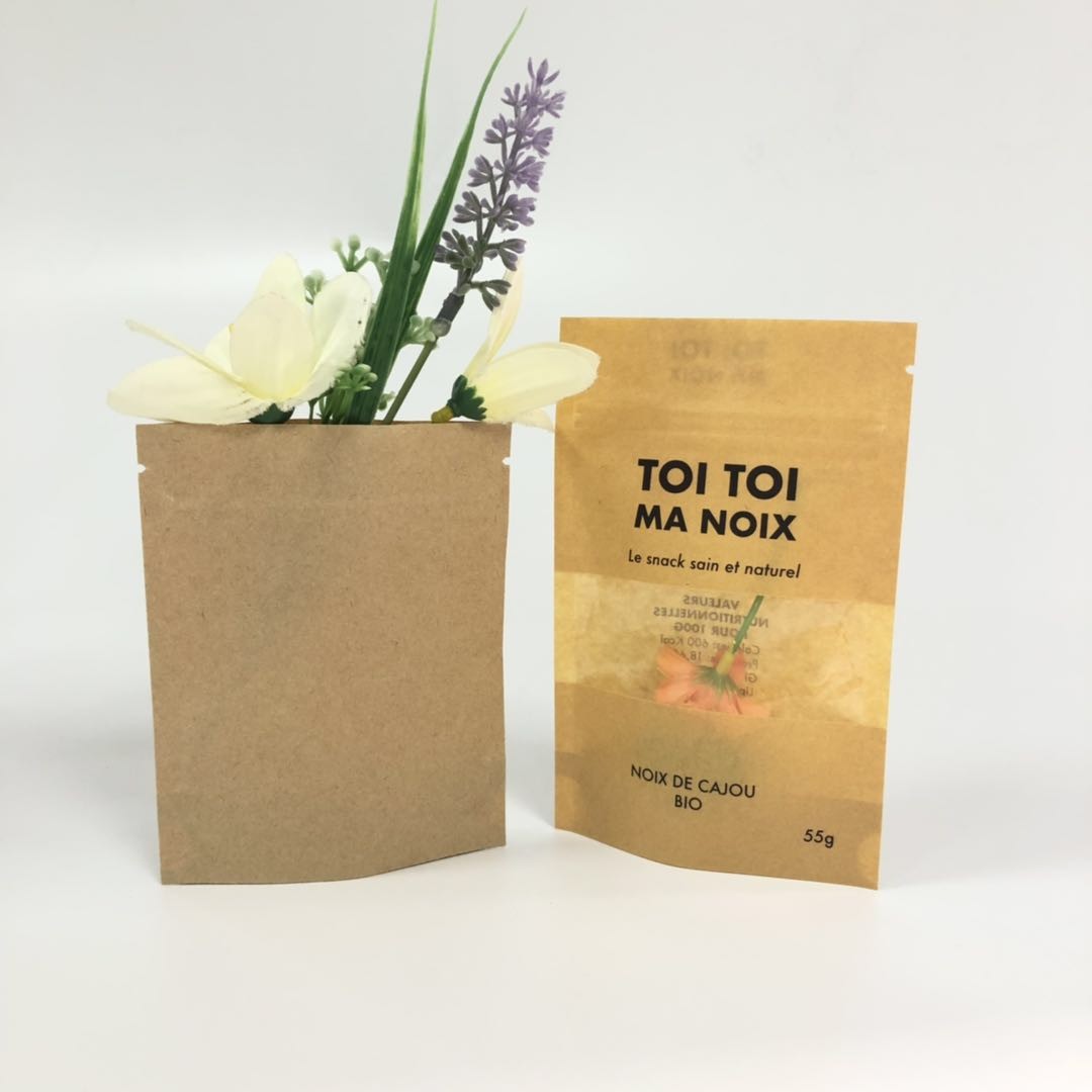 Có thể tái chế CMYK 150mic Túi kín ba mặt PET SGS cho bột trà