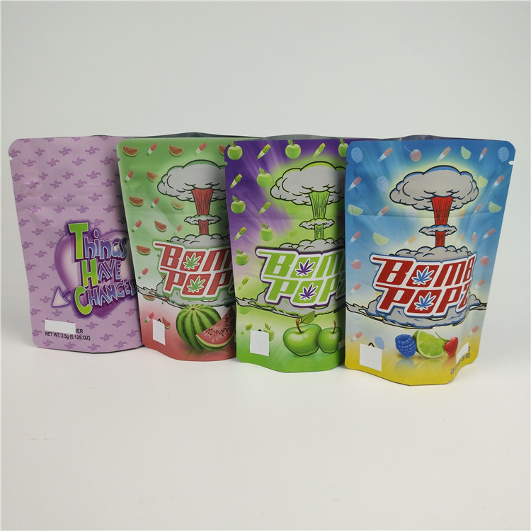 Túi Ziplock 3.5G Weed Mylar Vật liệu nhiều lớp Cấp thực phẩm