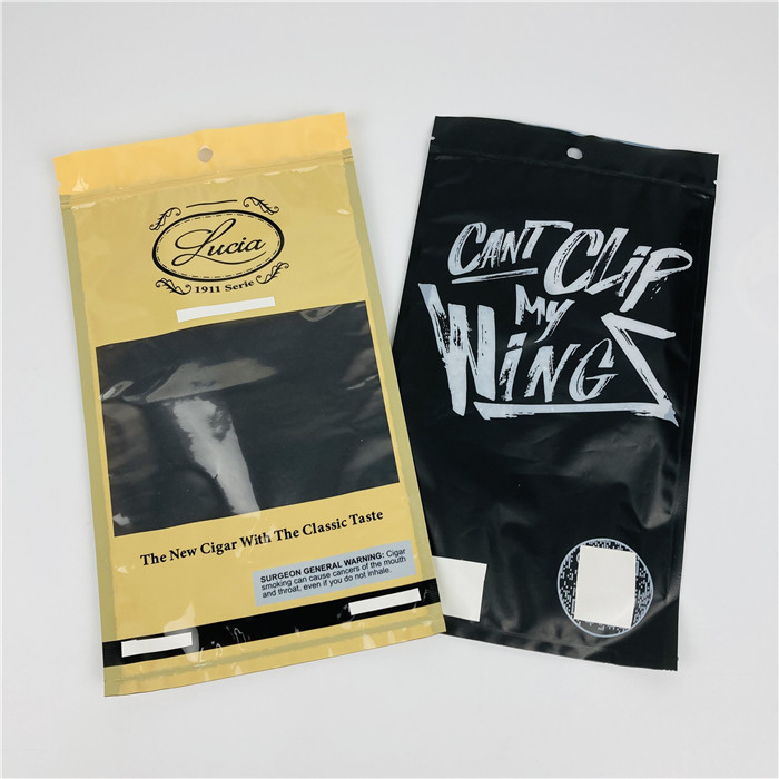 Bao bì bằng nhôm có mùi tùy chỉnh Bao bì Ziplock Túi nhựa cho thuốc lá cây gai dầu hút xì gà