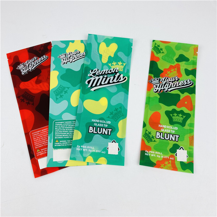 140mic VMPET Túi nhựa Mylar ăn được MOPP Cigarillo Gói bao bì