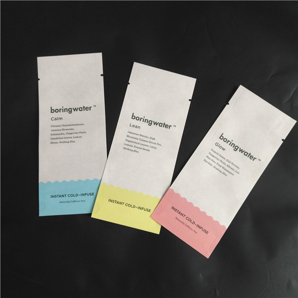 Eco Friend Giấy Kraft có thể phân hủy sinh học PLA Hợp chất bột thực phẩm Gia vị Bao bì Bao bì Ba mặt Túi niêm phong